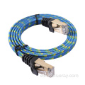 Nylon trenzado el cable de parche de Internet CAT7 CABLE CABLE ETHERNET Cable RJ45 Patch Network Cable